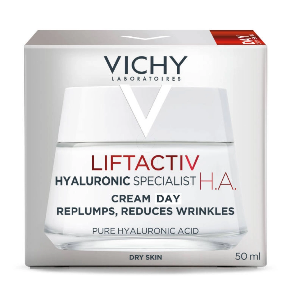 Vichy Liftactiv Hyaluronic Specialist H.A., dnevna krema za obraz za suho kožo proti znakom staranja (50 ml)
